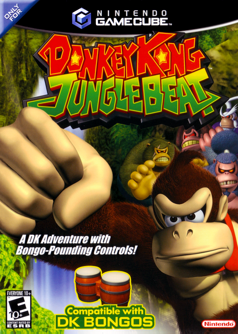 Donkey Kong Jungle Beat Pak box art for Gamecube
